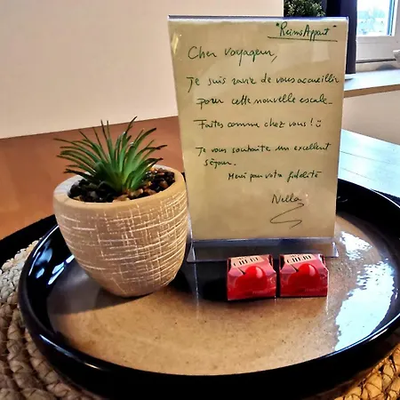 Apartment Reims - Ideal Pour Pro En Deplacement *wifi Rapide *vue Panoramique *parking Facile *