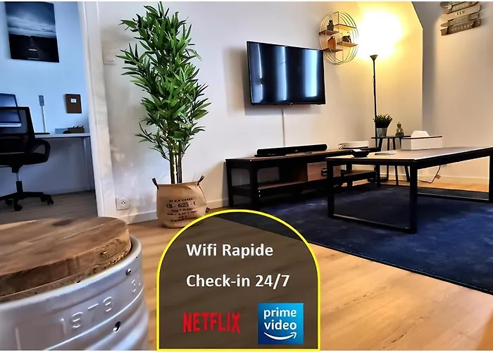 Reims - Idéal Pour Pro En Déplacement *wifi Rapide *vue Panoramique *parking Facile *